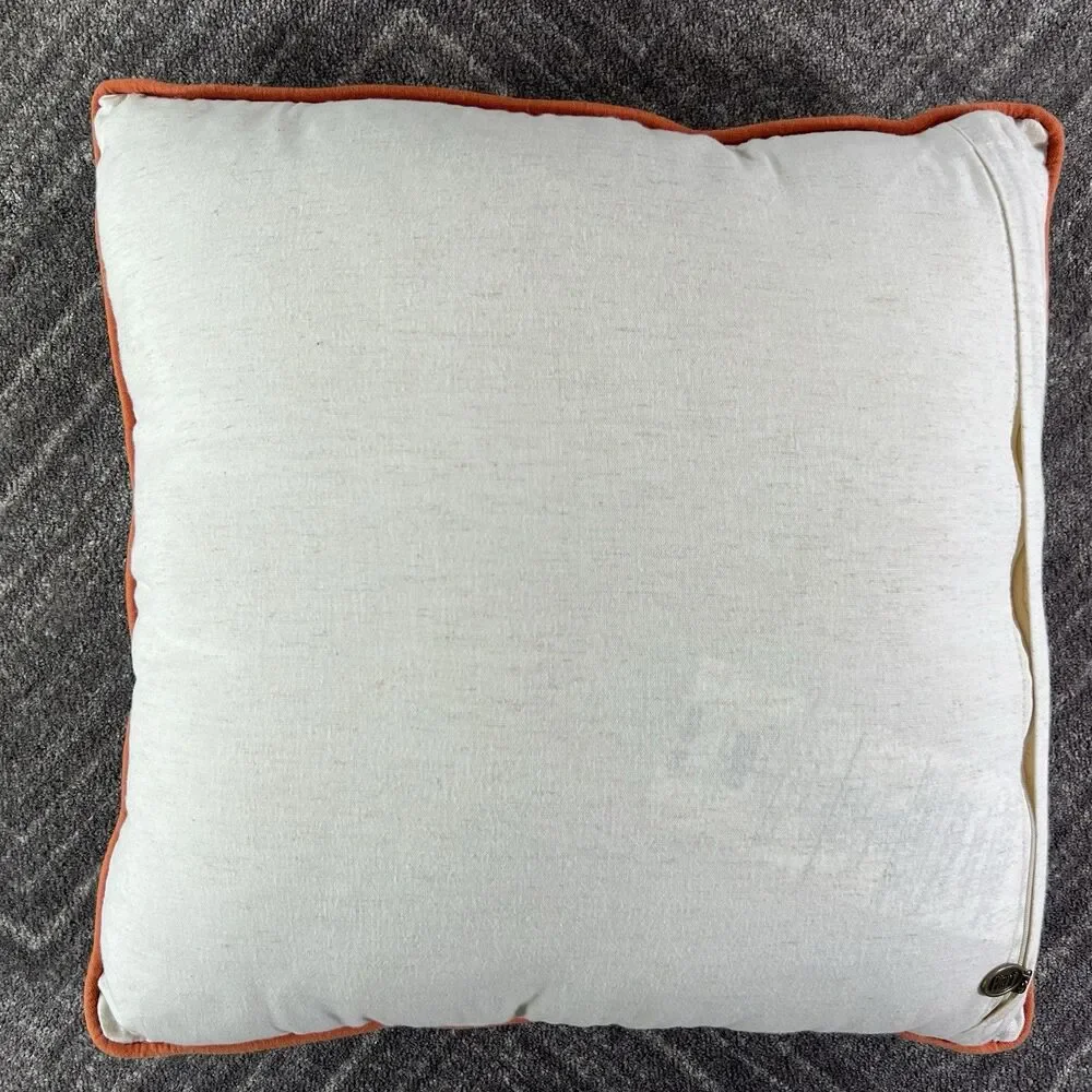 Pier 1 Transitional Floral Square Throw Pillow Rustic Colors 16